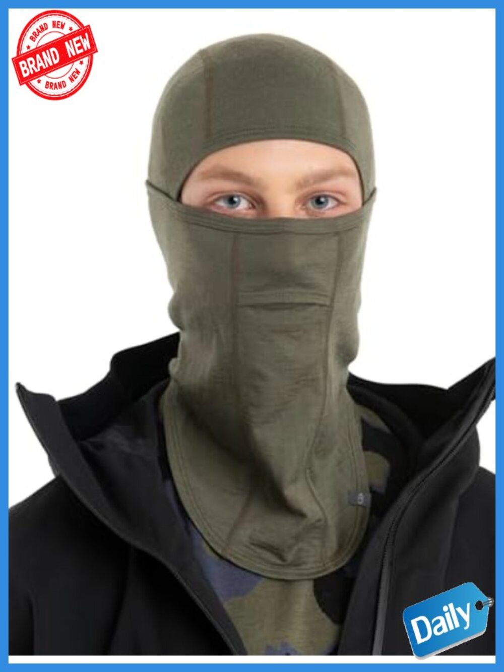 Merino Wool Oasis Balaclava - Unisex Ski Hiking Winter Gear